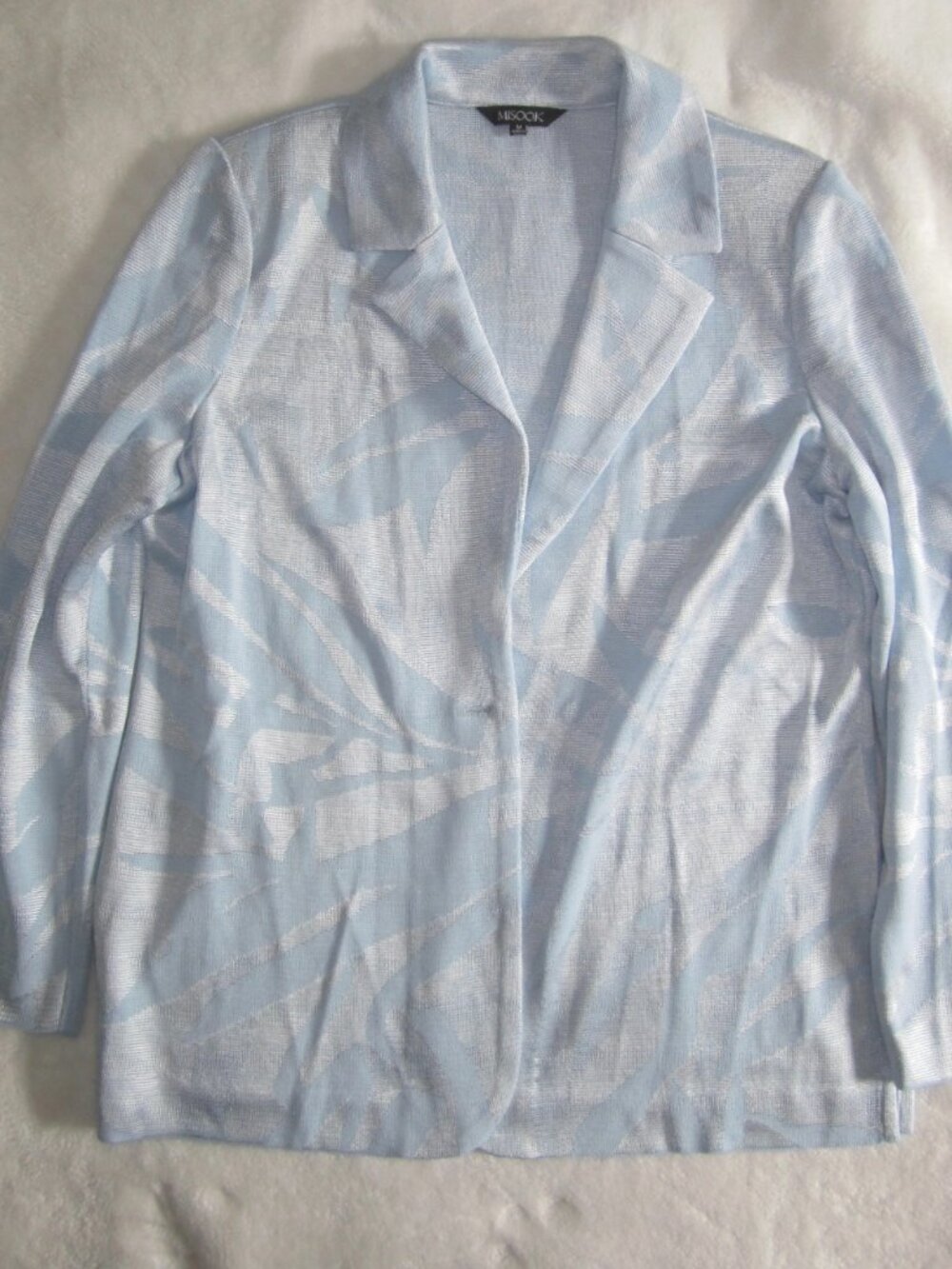 MISOOK Rayon Acrylic Blend Knit Blazer Jacket Women's Medium